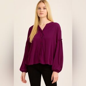 Yumi Kim Button Up Blouse Size Medium